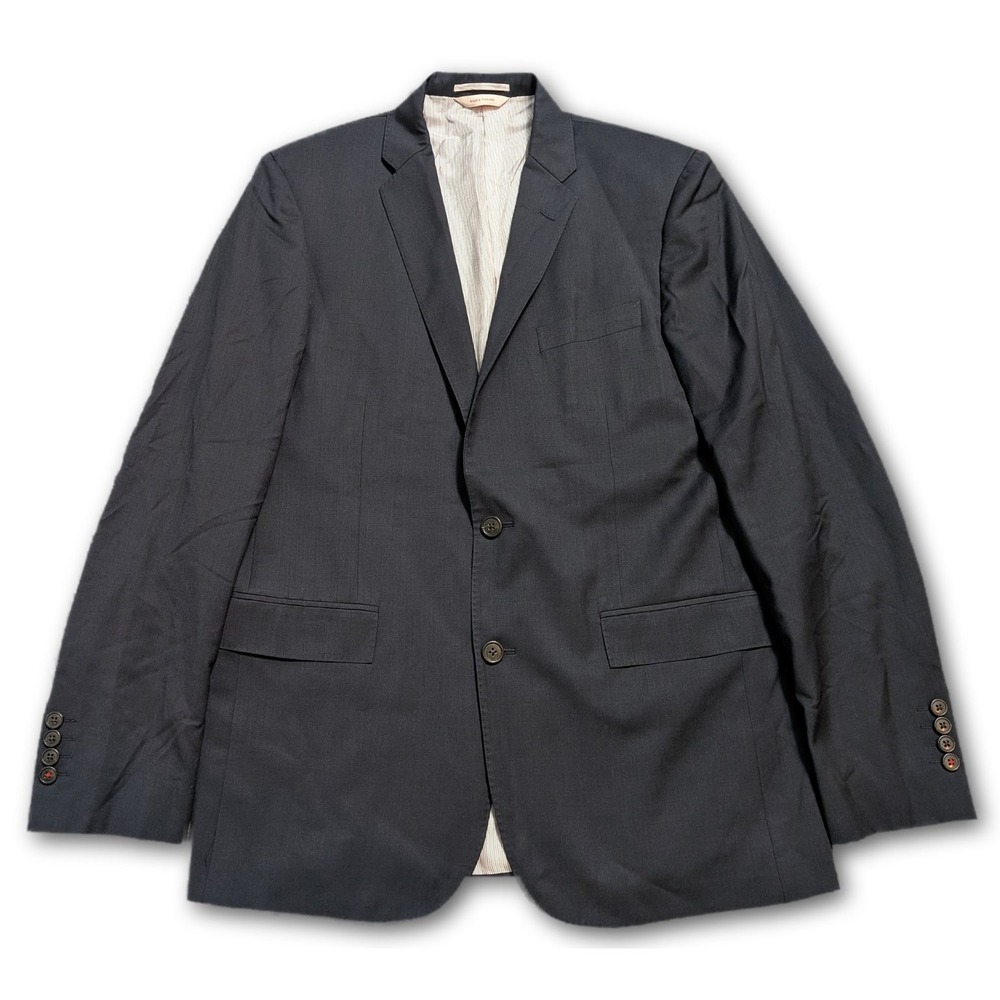 Brooks Brothers Red Fleece Mens 42L Blazer Navy Blue Marzotto Italian Fabric L42